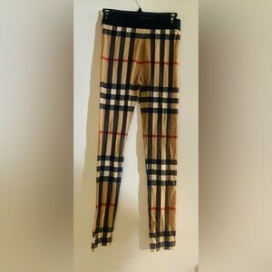 Authentic Burberry Vintage Check Leggings.